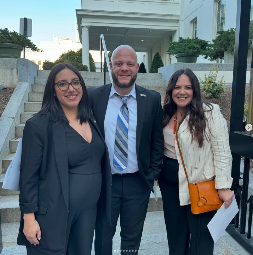 Mike, Natalee, and Cynthia at the White House